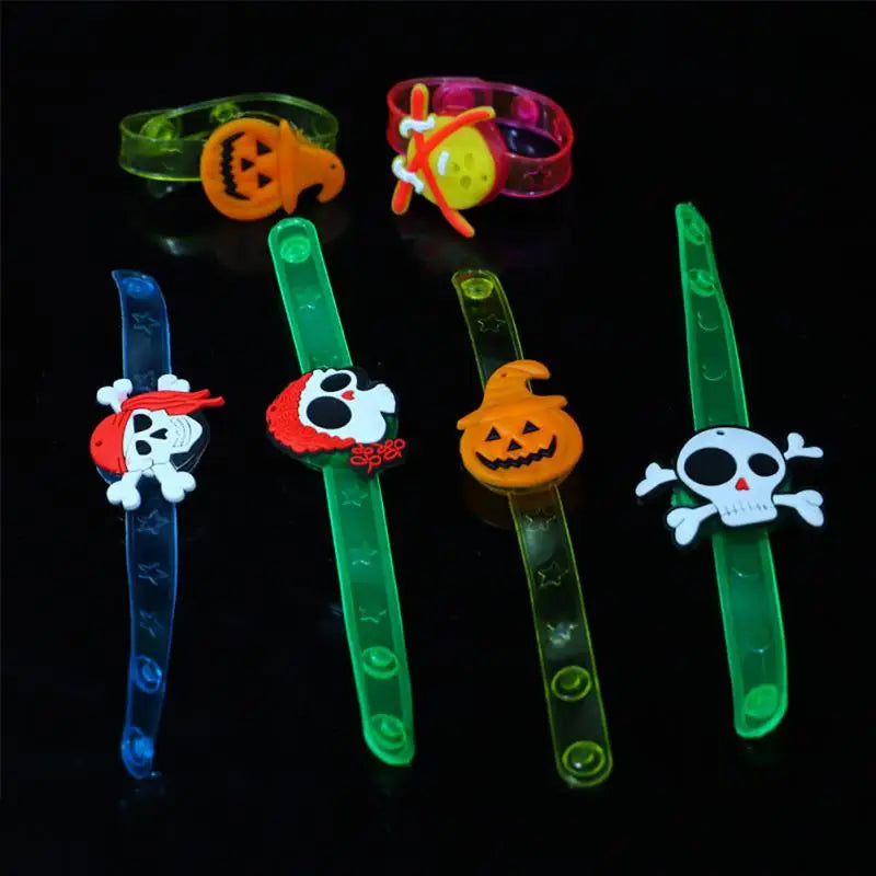 LED Glow Wristband & Necklace Set – Halloween Party Favors 12–120 PCS