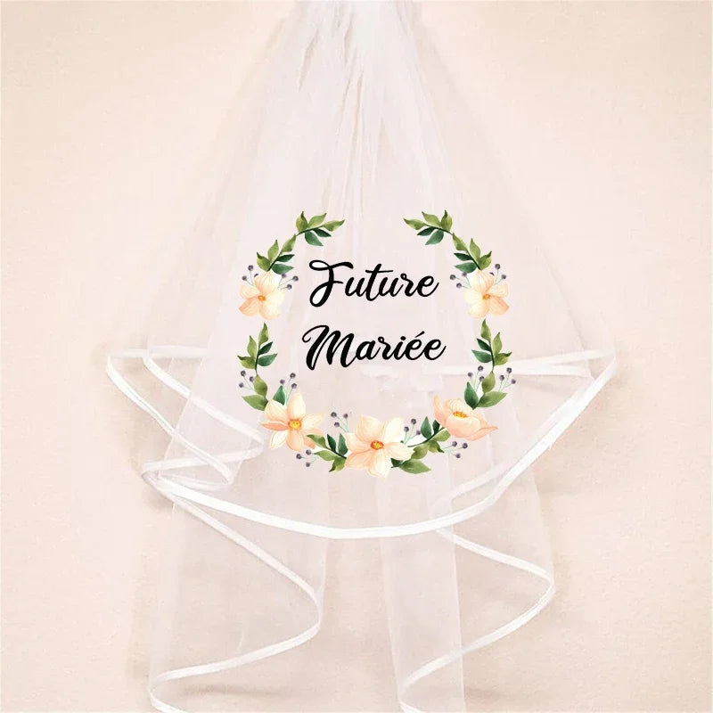 French Future Mariée Bridal Veil – Bachelorette Party Gift