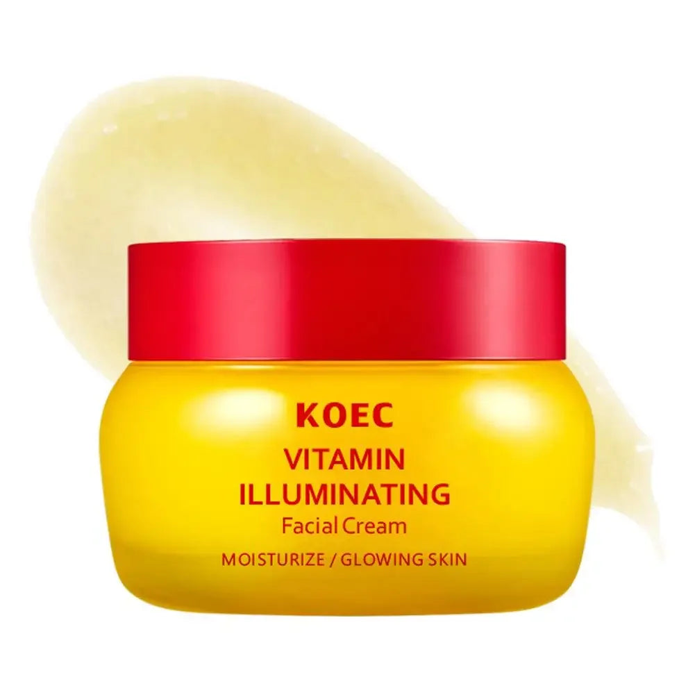 KOEC BAKUCHIOL Plumping & Vitamin Illuminating Skin Care Set, Cream & Serum, Firming Moisturizing Glowing For All Skin Types Peaceful Pleasures Health and Wellness Vitamin Cream