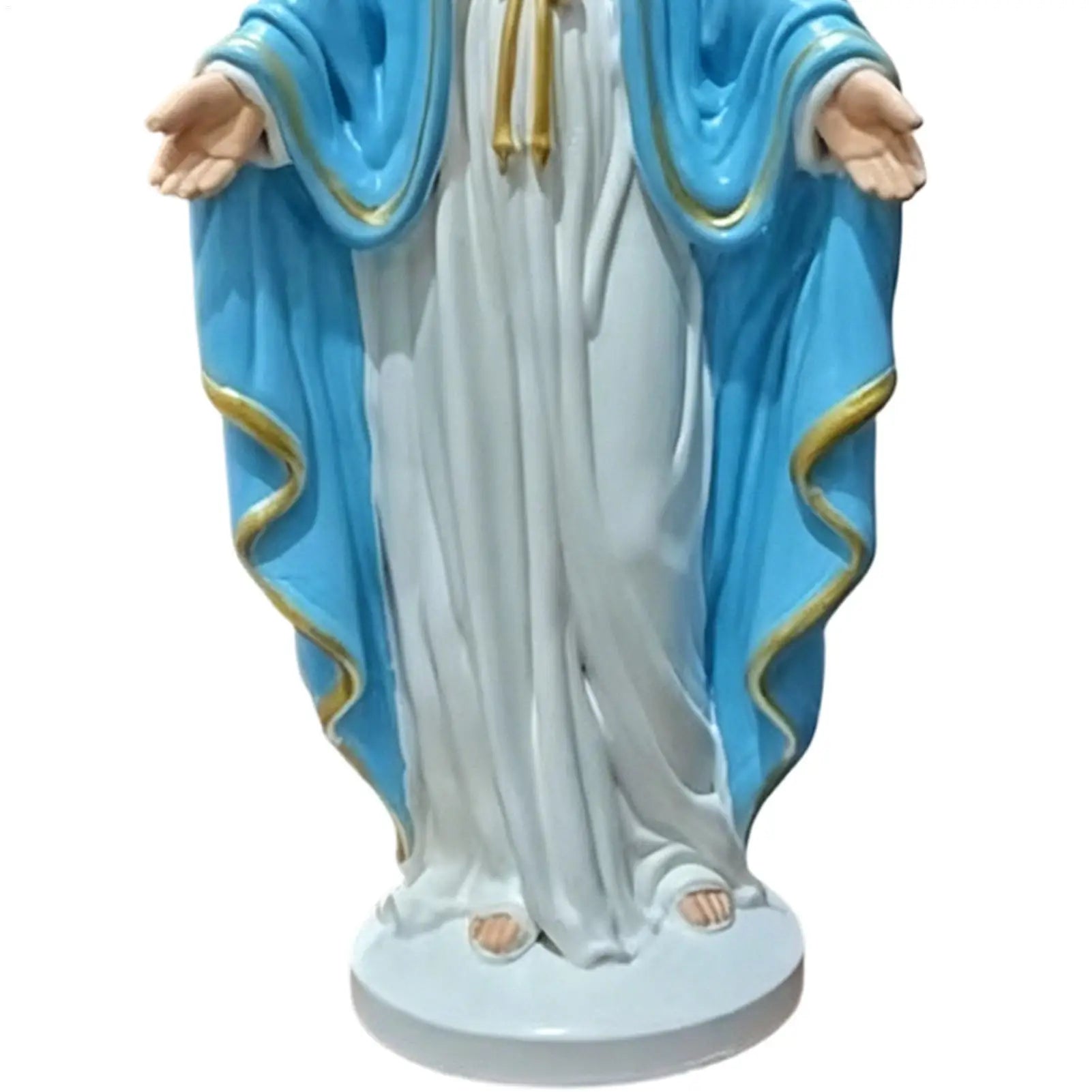 Virgin Mary Desktop Figurine | Catholic Religious Statue Decor Religious Figurine Peaceful Pleasures Health and Wellness