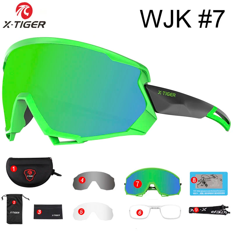 X-TIGER Polarized Sports Sunglasses – 5 Interchangeable Lenses