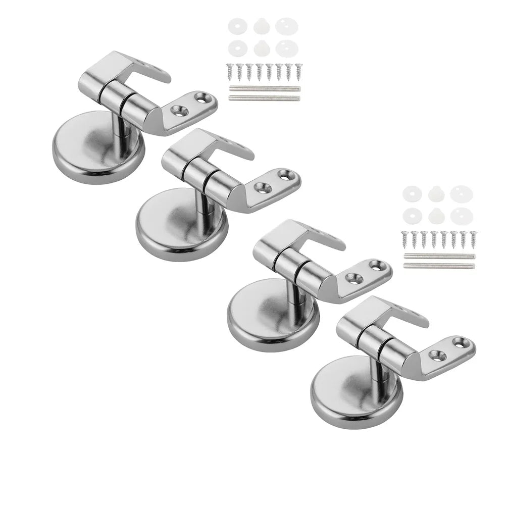 Universal Toilet Seat Hinges | Zinc Alloy Chrome Replacement Set
