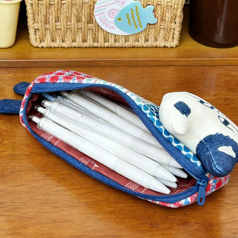 Large Capacity Cat Climbing Pencil Case Portable Makeup Bag Students Stationery Bag Multi-functional Funny Pen Organizer Gifts Peaceful Pleasures Health and Wellness