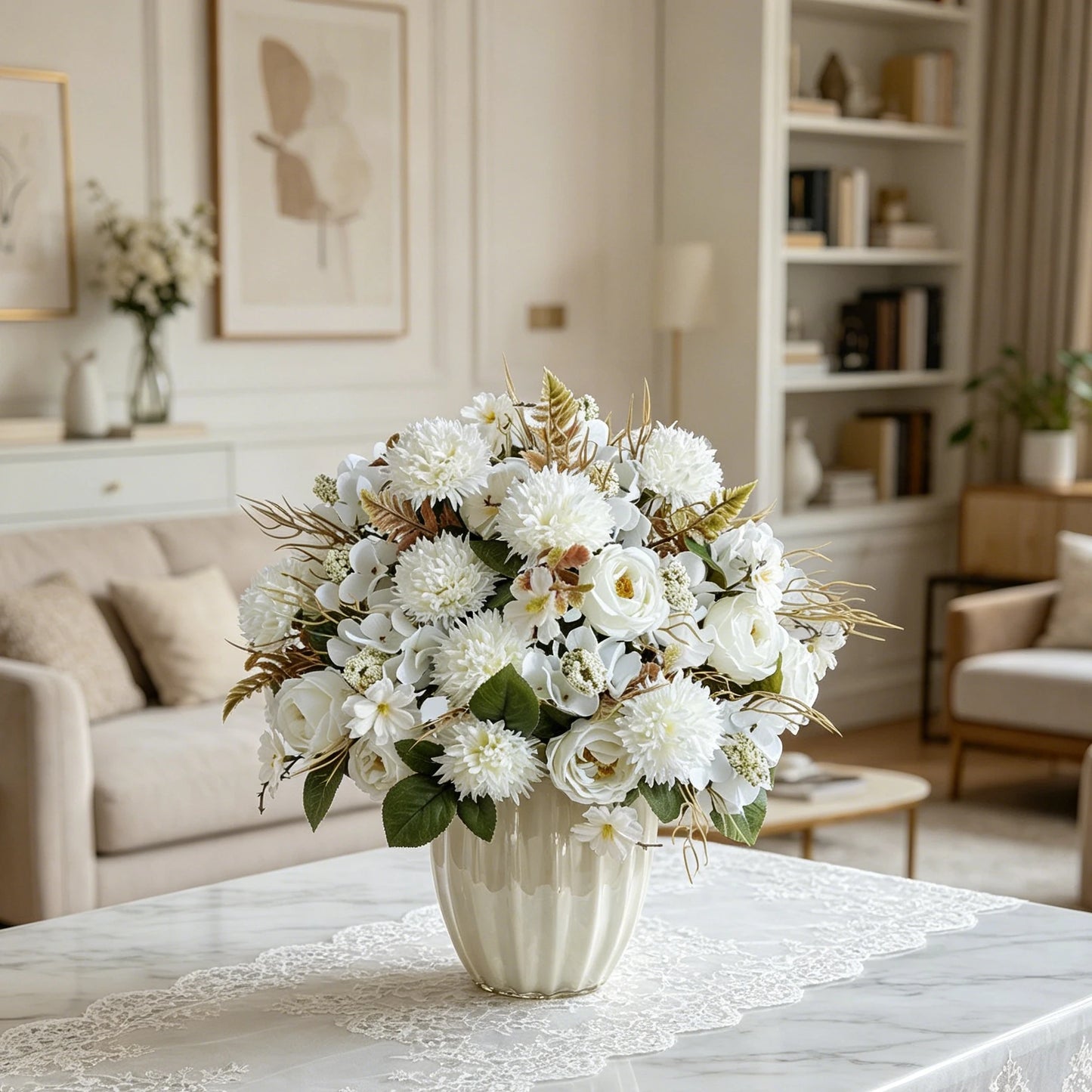 Silk Artificial Hydrangea Rose Bouquet | Wedding & Home Decor