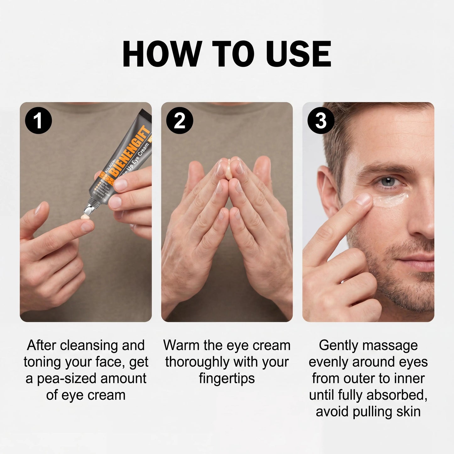 Bee Venom Eye Cream For Wake Up Eye Skin Reduces Eye Bag Dark Circles Efficient Firm Eye Contour Hydrating Nourish Eye Cream Gel Peaceful Pleasures Health and Wellness
