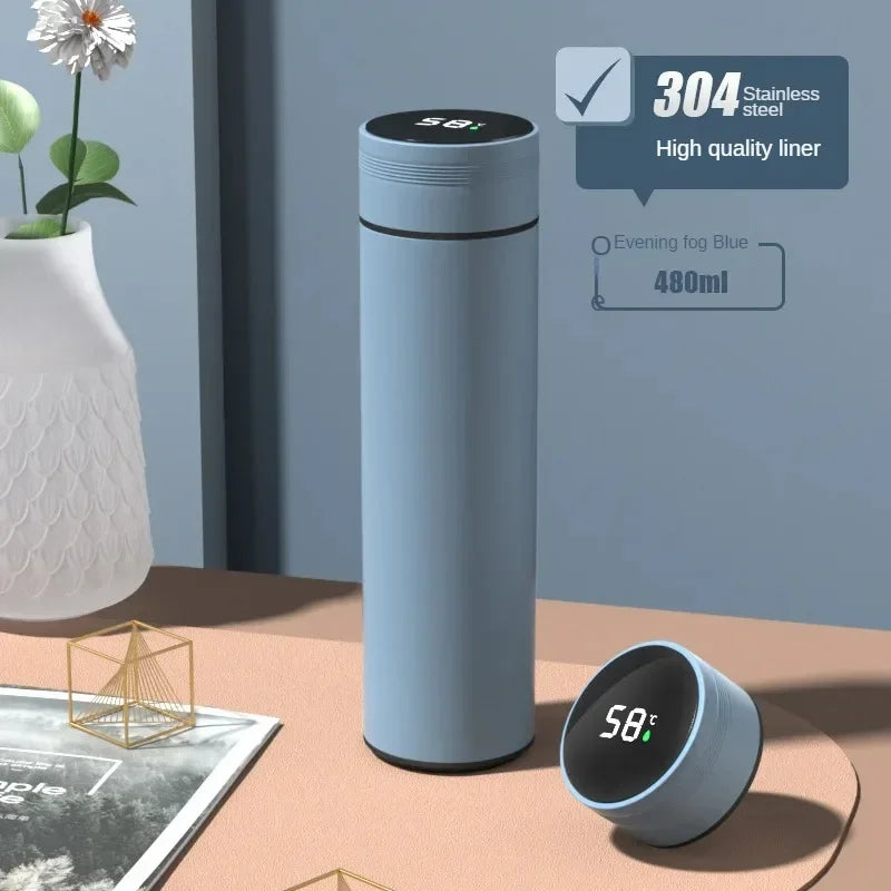 500ml 316 Steel Smart Thermos Cup | Temp Display & Separator