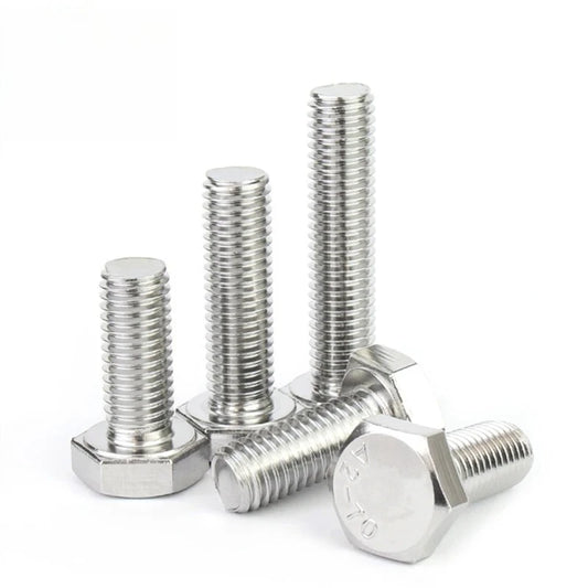 DIN933 M4 External Hex Head 304 Stainless Steel Screw A2-70 Hexagon Cap Bolt Hexagonal Shape Screw bolt Peaceful Pleasures Health and Wellness