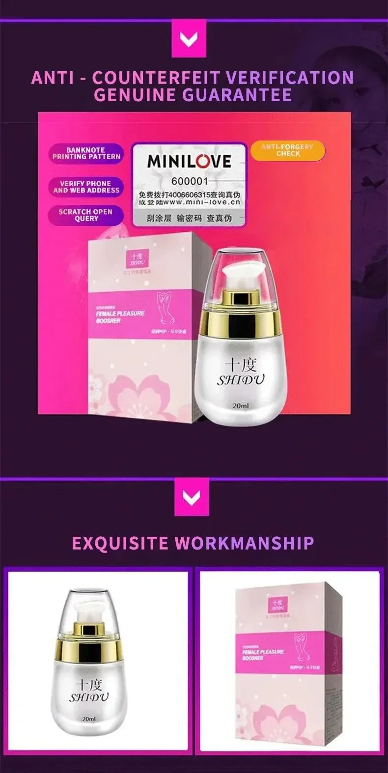 Womens Lubricants Orgasm Gel Spray Enhanced Sensation Massage Orgasm Oil 20ml Peaceful Pleasures Health and Wellness