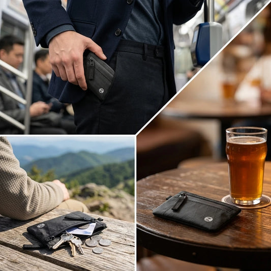 RFID Blocking X-PAC Mini Key Wallet & Coin Pouch | Travel RFID Key Wallet Peaceful Pleasures Health and Wellness