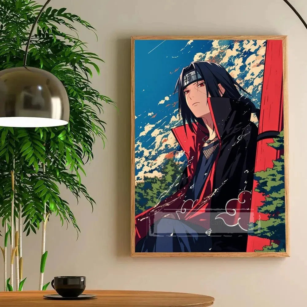 1pc Cool Anime I-Itachi U-Uchiha Anime Poster Paper Print Home Bedroom Entrance Bar Cafe Art Painting Decoration Peaceful Pleasures Health and Wellness K3-131-8 35x45cm