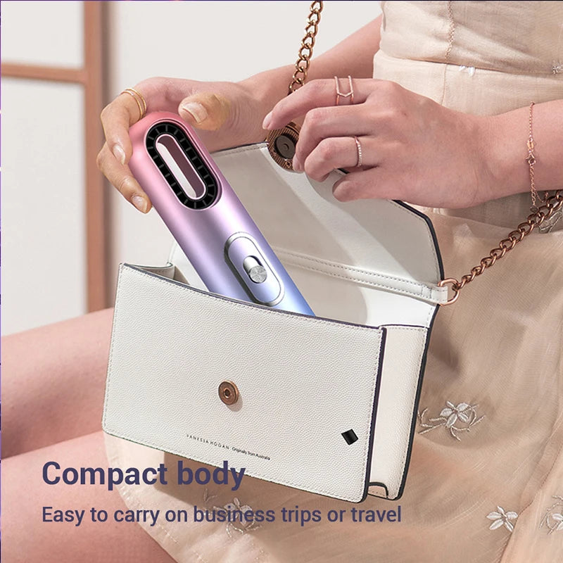 Portable 2-in-1 Hair Dryers Curling Comb Hairbrush Styling Tools Hair Dryers And Volumizer Blower Straightener Hand Hair Dryer Peaceful Pleasures Health and Wellness