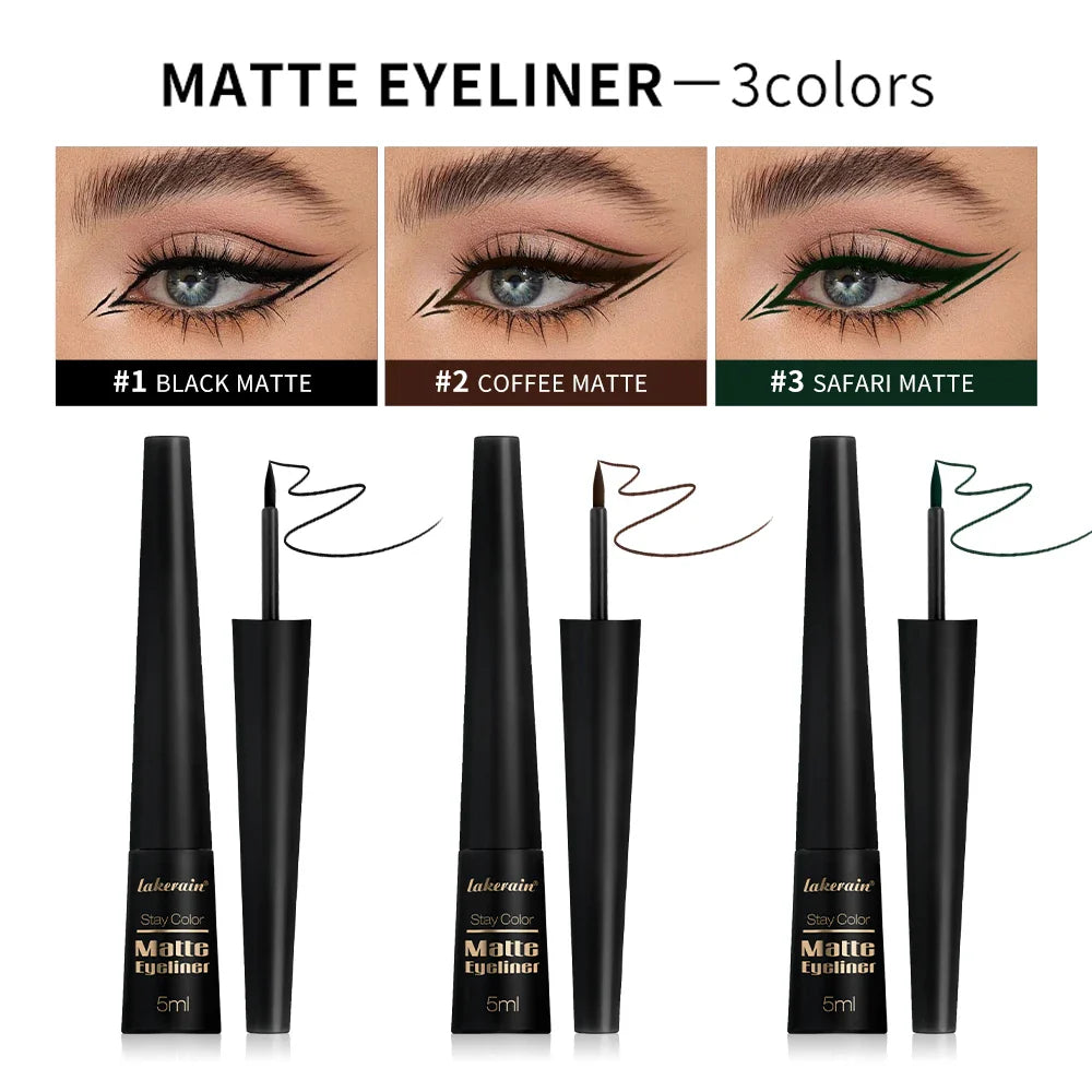 Matte Liquid Eyeliner Pen – 17H Waterproof & Smudge-Proof