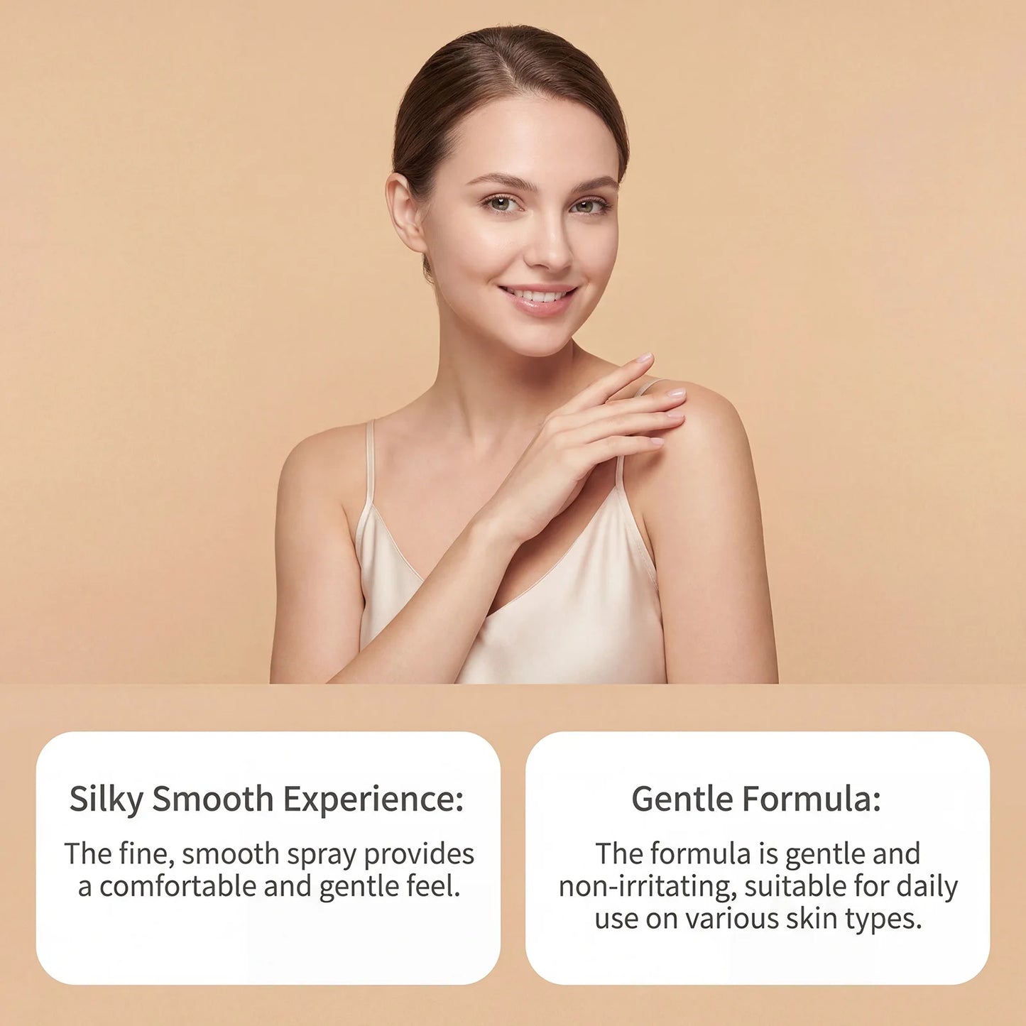 Body Hair Removal Spray Non-Irritating Painless Hair Inhibitor Relieve Discomfort Enhance Smoothness Soothing Soften Skin Care Peaceful Pleasures Health and Wellness