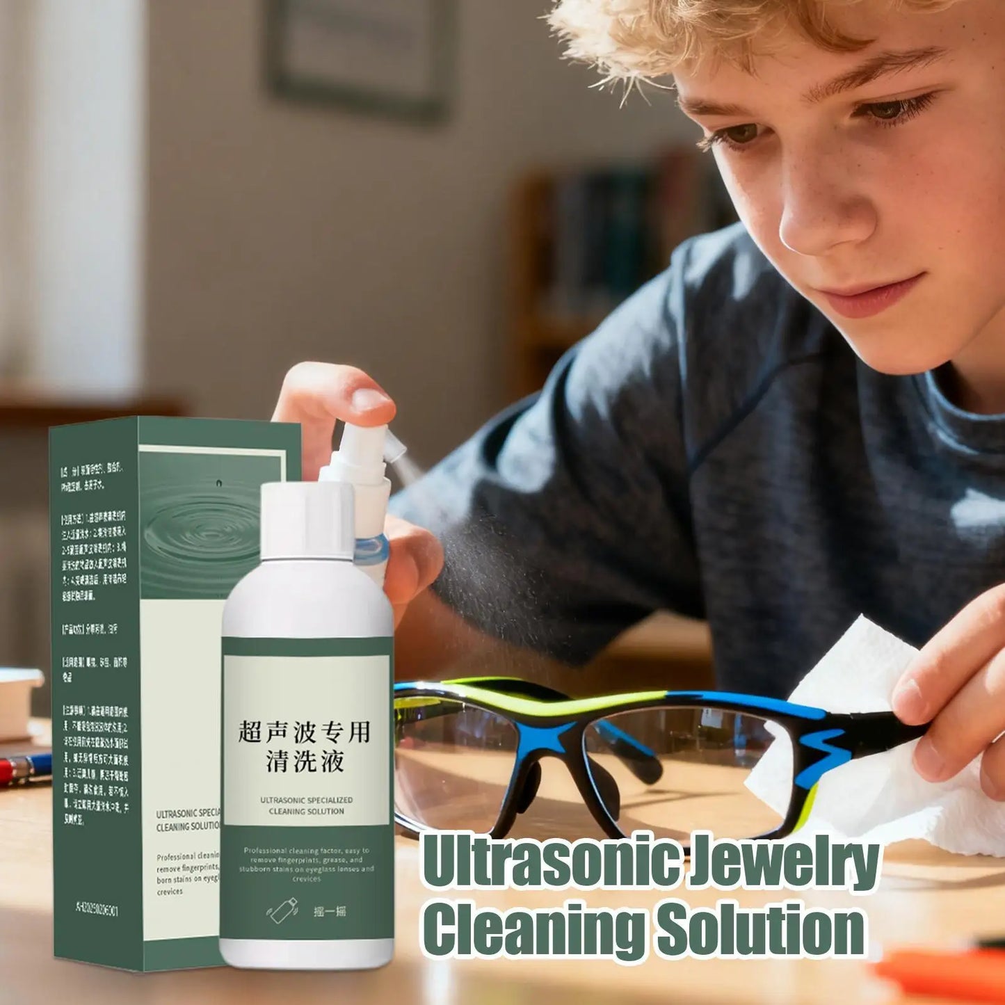Professional Jewelry Cleaner Solution Concentrated Ultrasonic Cleaning Liquid, Effective Tarnish Remover for Rings, Necklaces Peaceful Pleasures Health and Wellness