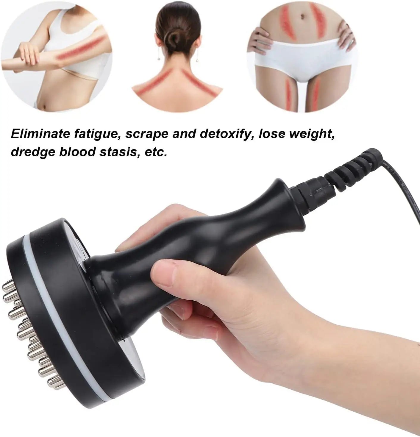 VamsLuna Electric Gua Sha Massager | Microcurrent & Heat Body Tool
