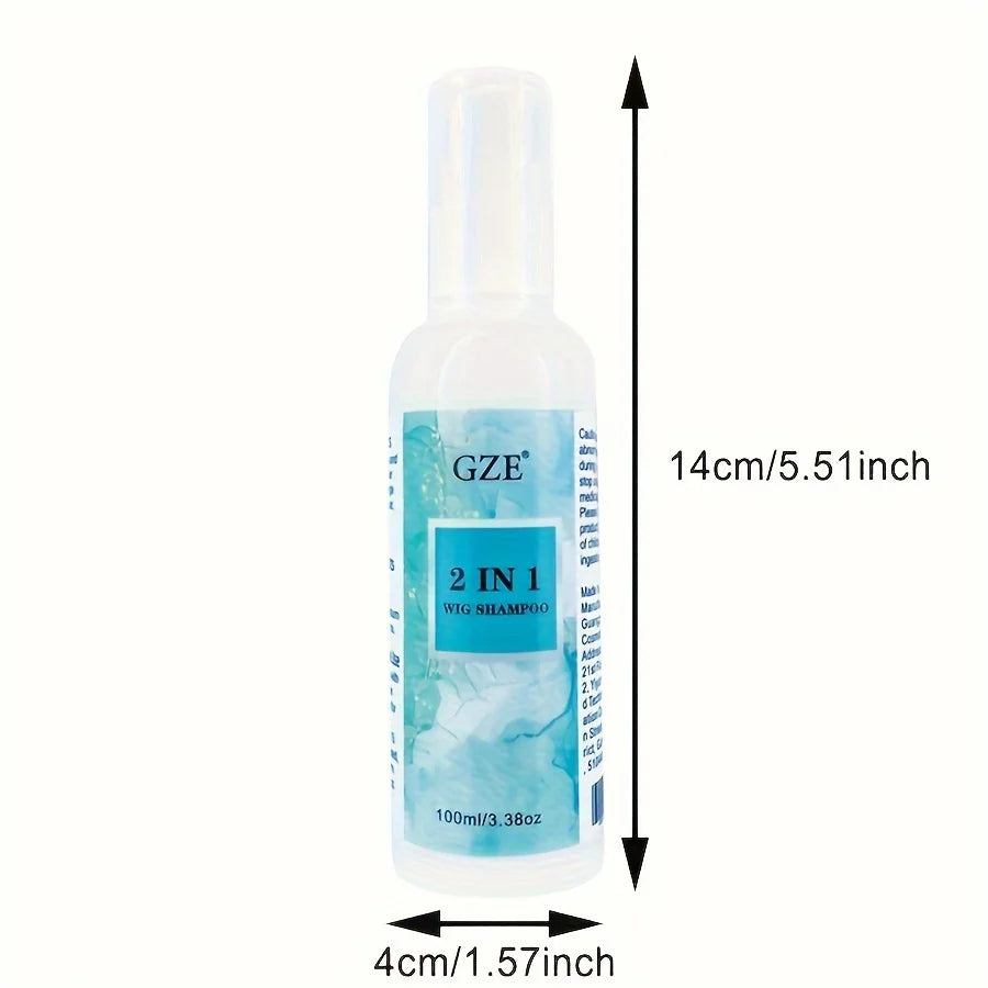 GZE 2-in-1 Synthetic Wig Shampoo | Deep Clean & Moisturize Wig Shampoo Peaceful Pleasures Health and Wellness