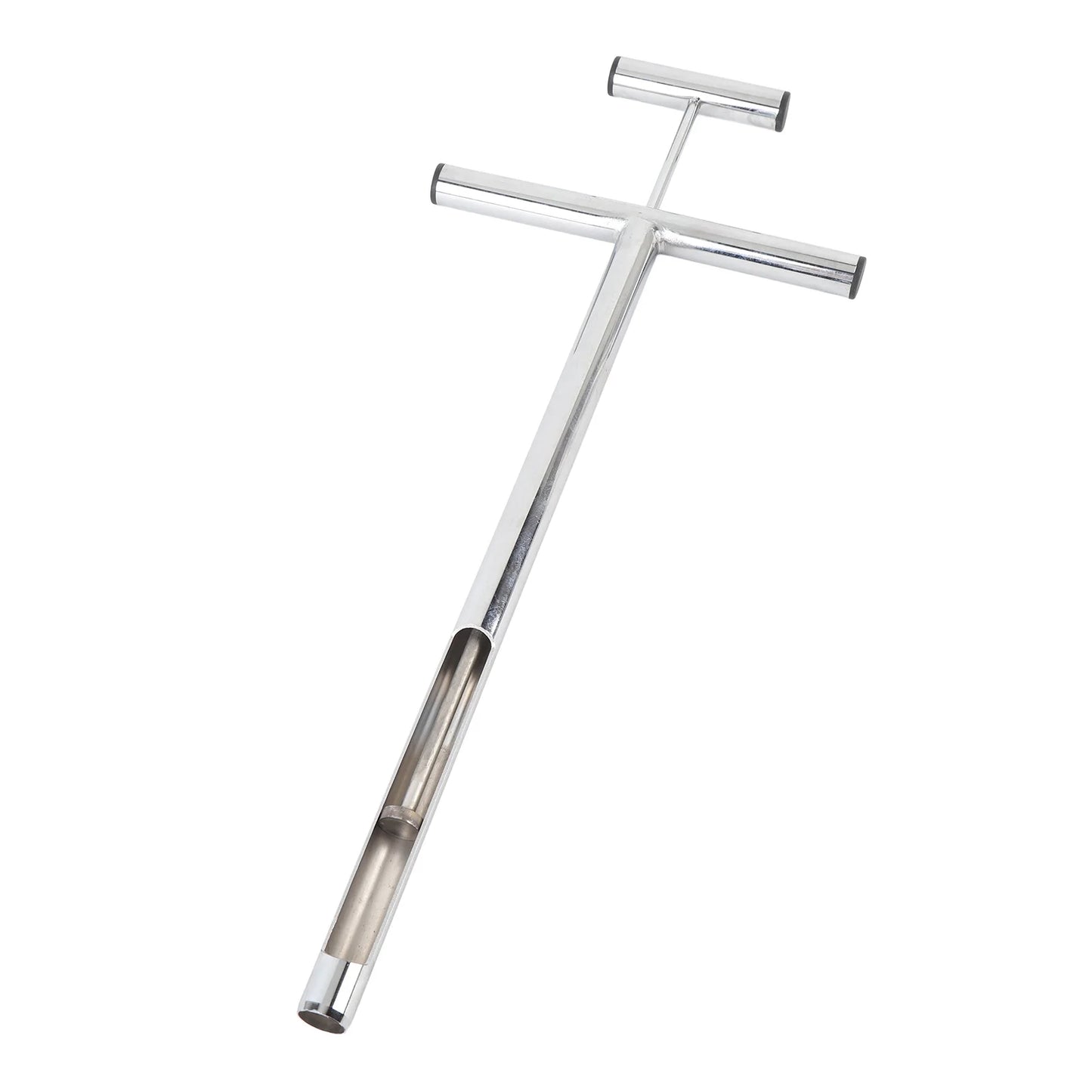 Soil Sample Probe Ejector Tubular Stainless Steel Rod T Shaped Handle