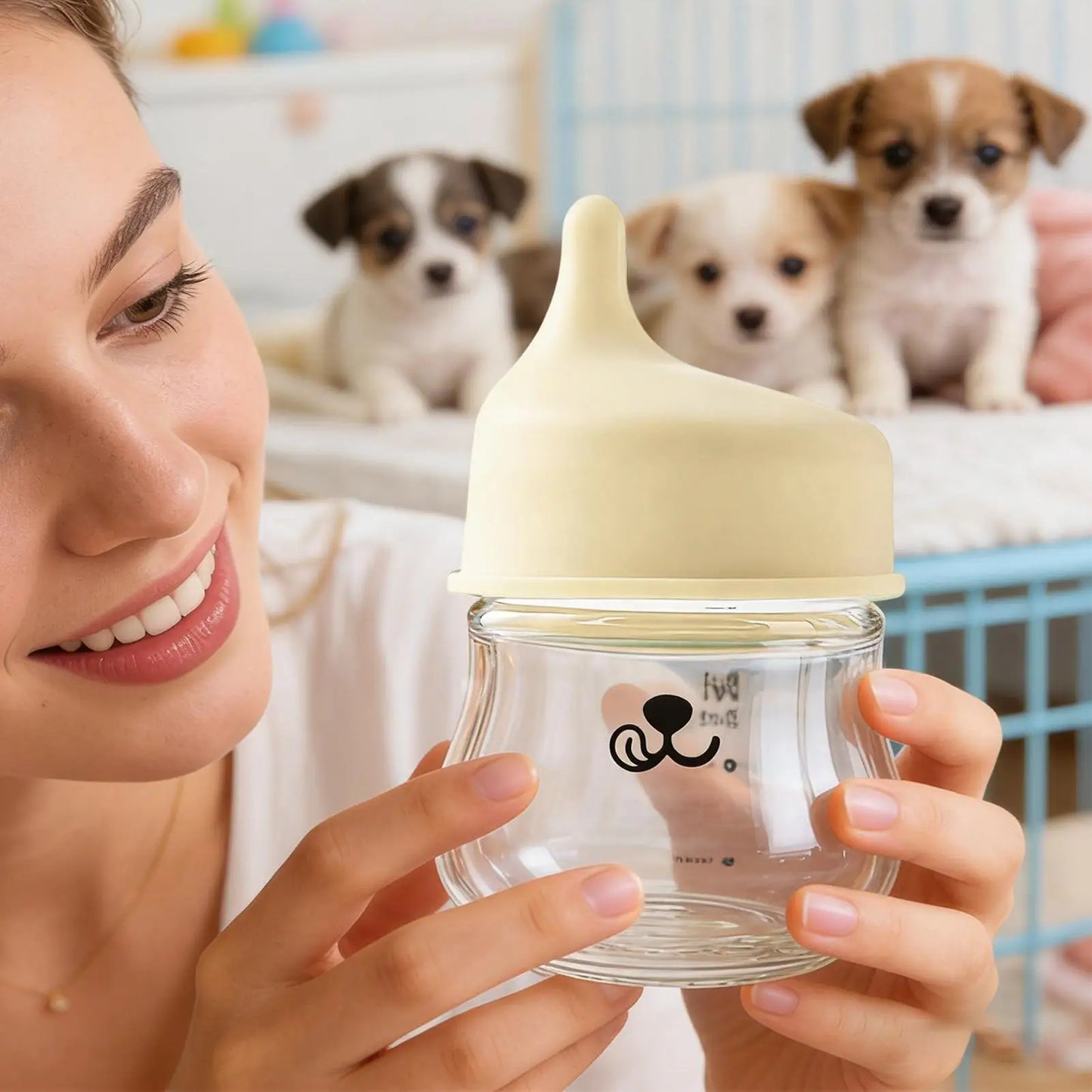 Puppy Bottles For Nursing Portable Anti-Choking Pet Feeder Kitten Nursing Bottle Pet Feeder For Cat Bunny Squirrel Chinchilla Peaceful Pleasures Health and Wellness