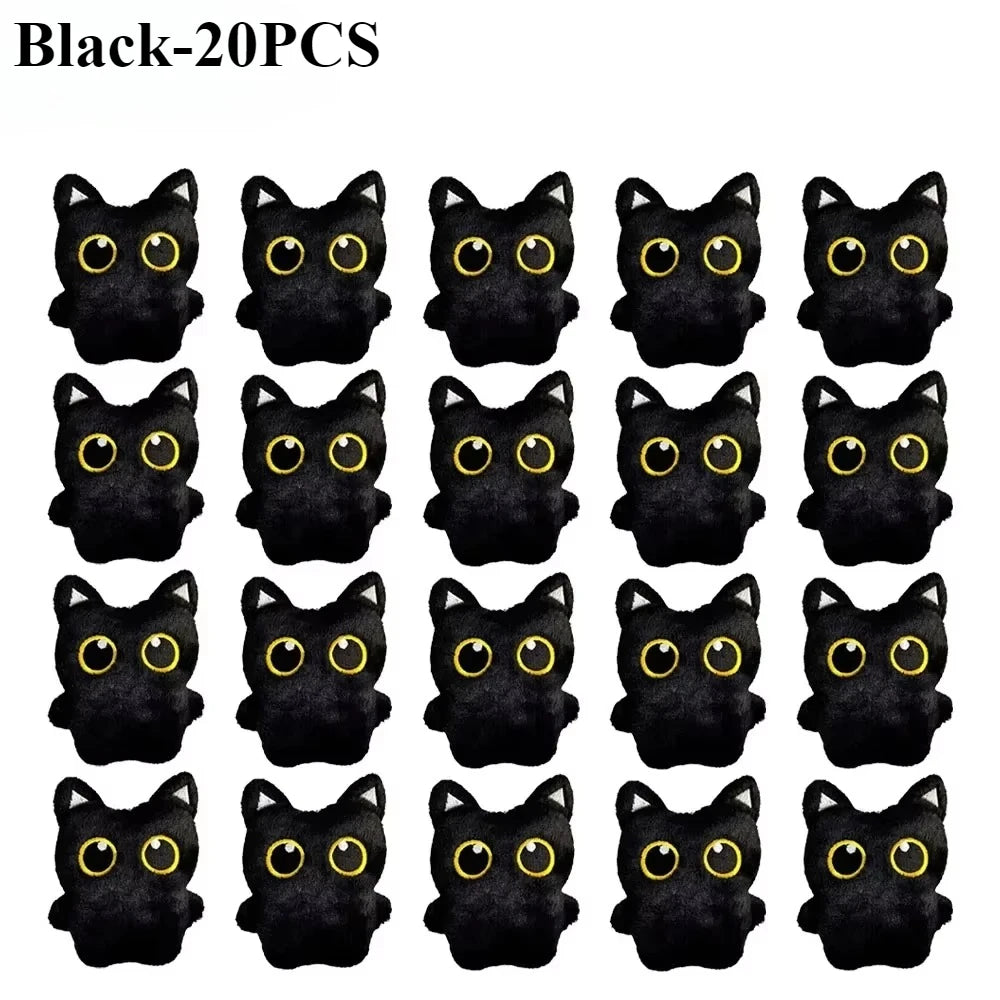 Cute Black Cat Plush Toy Doll Pendant & Gift – 1 to 20 Pack