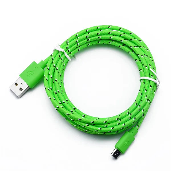 Nylon Braided Micro USB Fast Charge Cable 1M 2M 3M – Android
