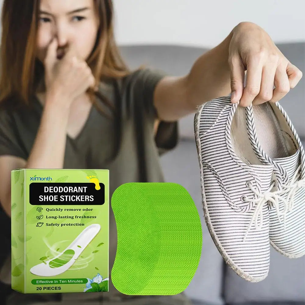 Shoe Deodorizer Patches – 20 pcs, 30-Day Freshness Shoe Deodorizer Patch Peaceful Pleasures Health and Wellness
