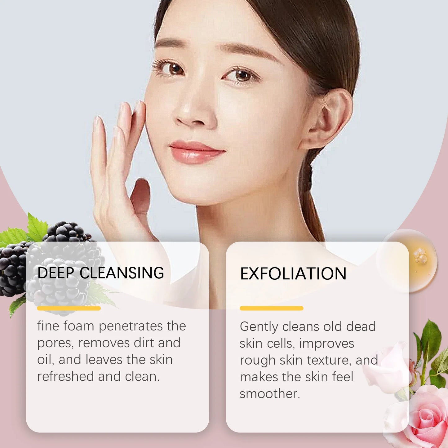 Rice Water Cleansing Mousse – Oil Control & Brightening Foam Wash