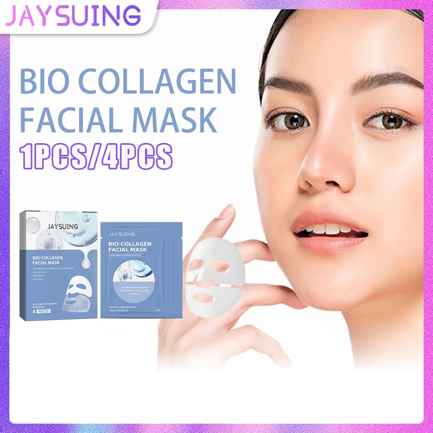 Jaysuing Collagen & Niacinamide Sheet Mask | Hydrate & Brighten