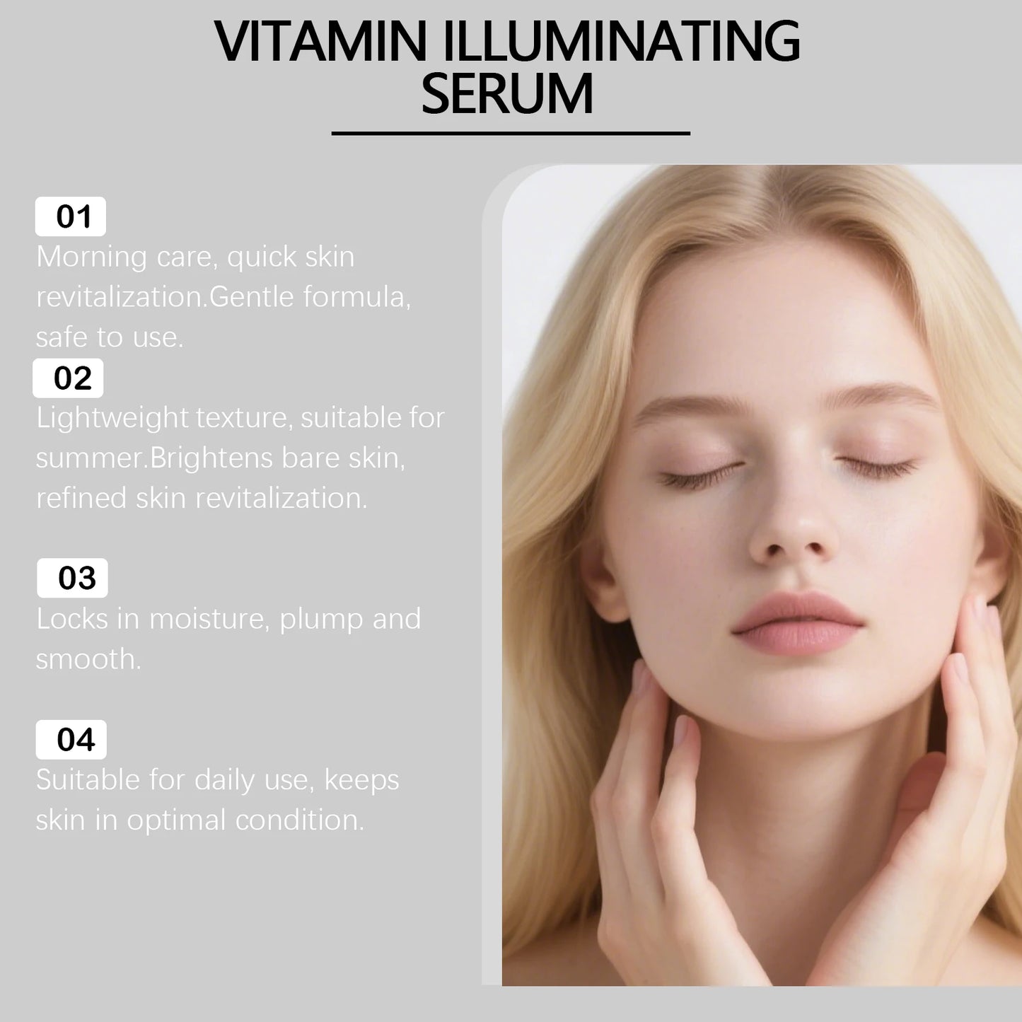 Vitamin C Brightening Face Serum – Even Tone & Deep Hydration
