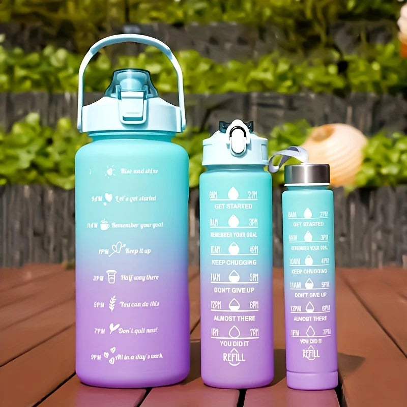 2L Motivational Sports Water Bottle | BPA-Free Tritan & Straw