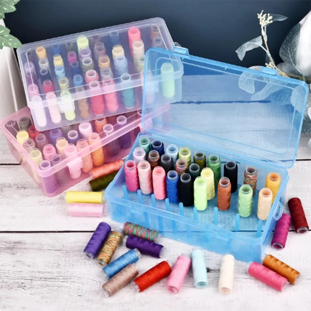 42 Axis Transparent Needle And Thread Box Household Multi-Functional Storage Set - Sorting Thread Box with Clear View Peaceful Pleasures Health and Wellness
