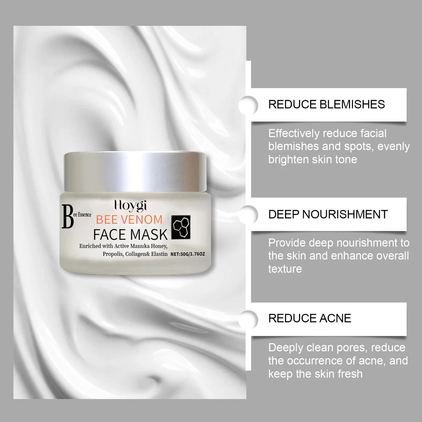 Propolis & Bee Venom Face Mask – Brighten, Firm & Hydrate