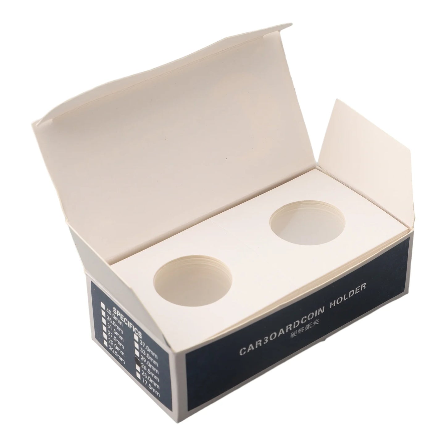 Coin Holders Stamp Holder Storage Box Case Square Cardboard Household