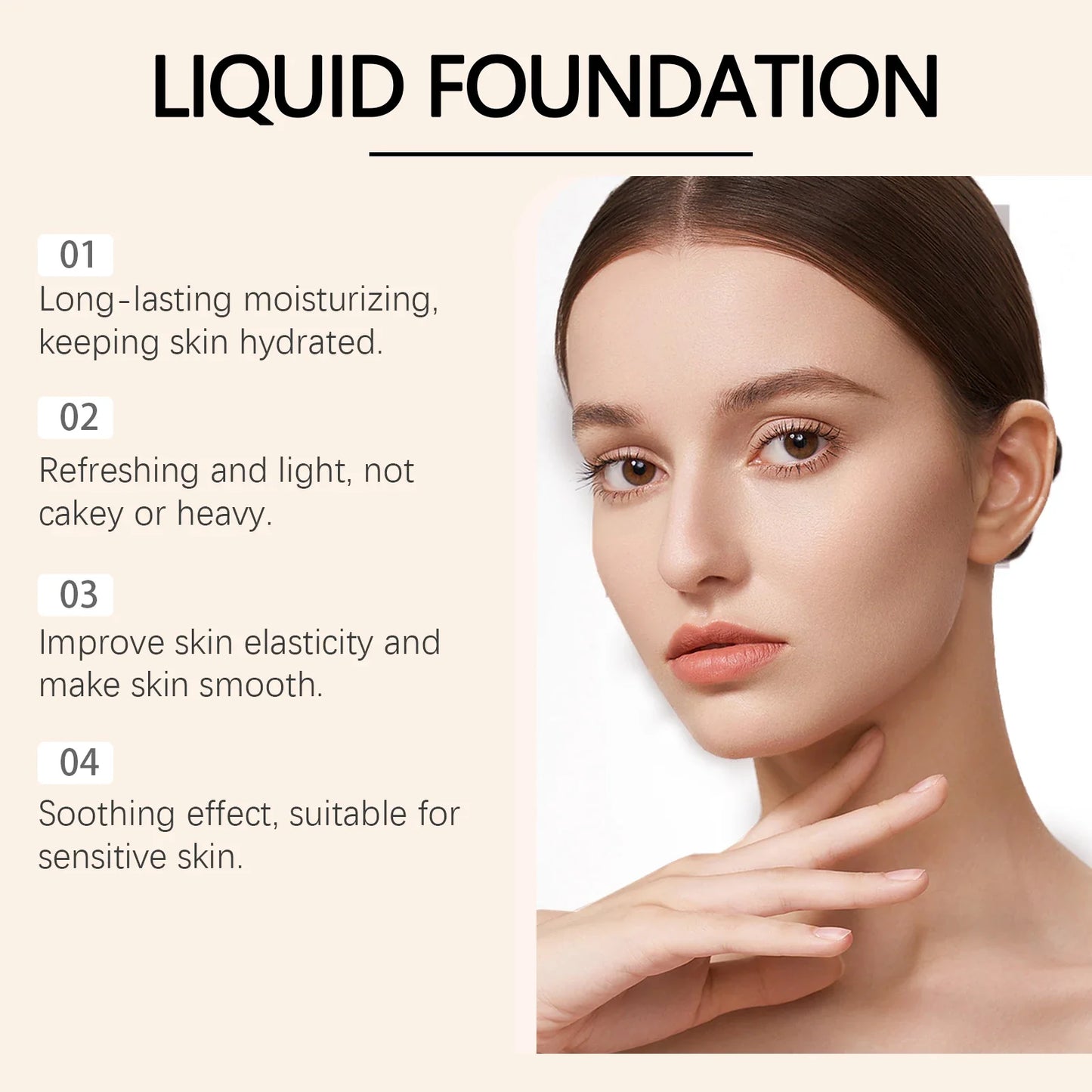 Moisturizing Liquid Foundation – Radiant, Matte & Long-Lasting