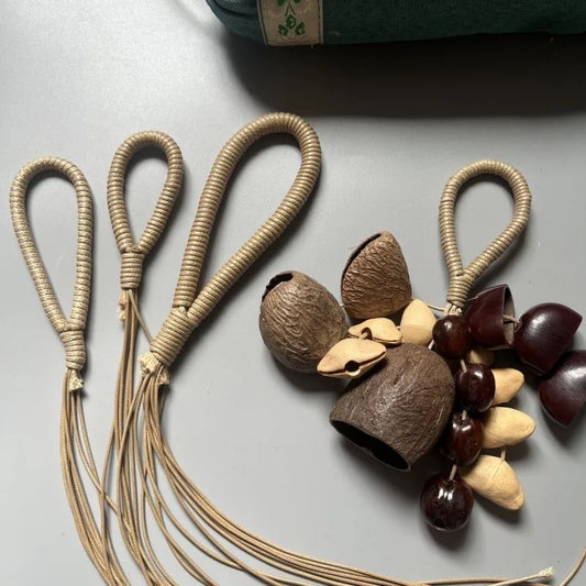 Nut Shell Wind Chime DIY Material Bag Pendant Rope Special Hand Peaceful Pleasures Health and Wellness