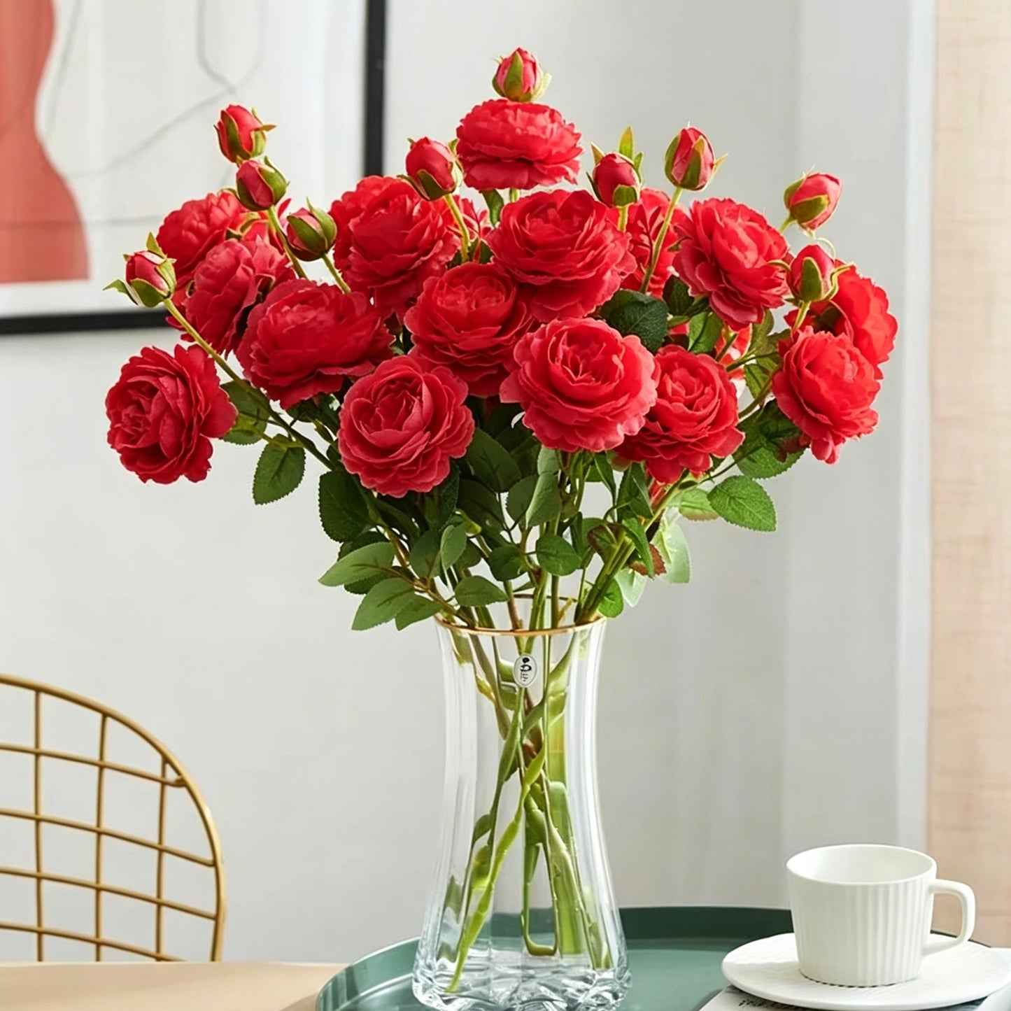 Artificial Silk Peony Bouquet | Wedding & Home Décor Flowers