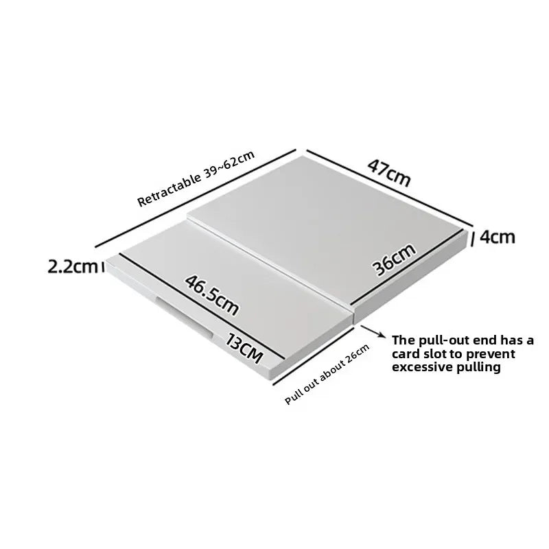 Pull-out Board Microwave Oven Tray Storage Rack with Vegetable Workbench for Kitchen Countertop Organization Space Saving Design Peaceful Pleasures Health and Wellness WHITE