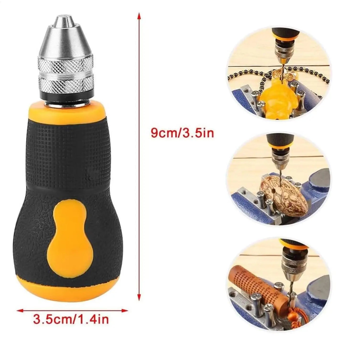 Mini Hand Drill Set – 10 Twist Bits for Jewelry & DIY Craft