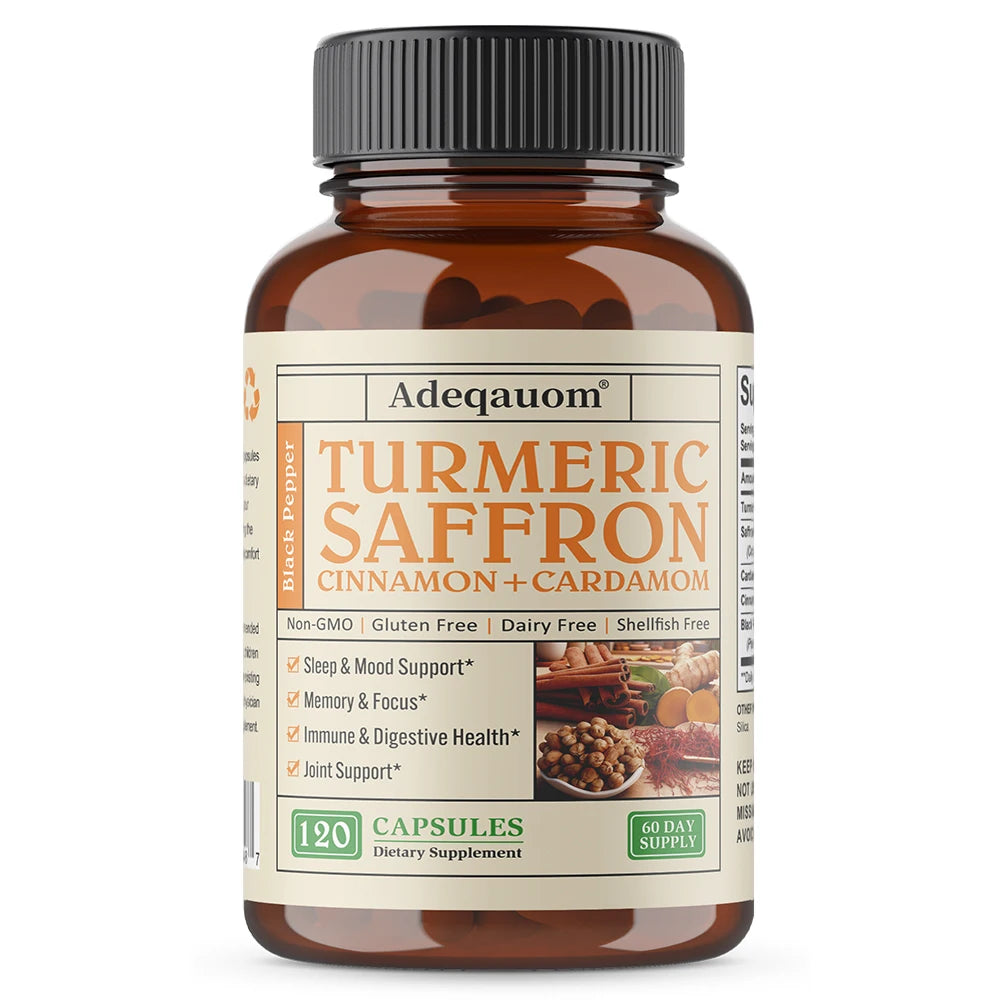Turmeric Curcumin Saffron Cardamom Cinnamon | Joint & Mood