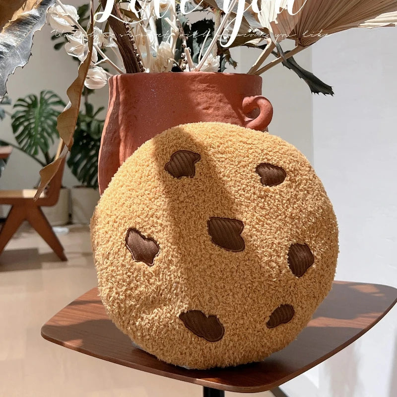 1pcs Soft Cookie Pillow Cartoon Cookies Plush Seat Cushion Food Children Children Girls Birthday Room Decoration New Year Gift Peaceful Pleasures Health and Wellness