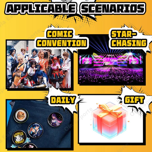2026 Dynamic Electronic Badge Anime Merchandise Digital Display Badge For Game Peripherals Excellent Birthday Gifts For Otaku Fa Peaceful Pleasures Health and Wellness