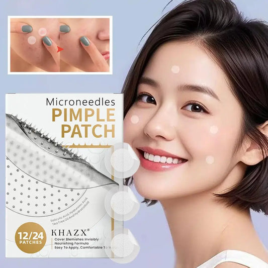 Microneedle Hydrocolloid Acne Patches – Invisible Overnight Spot Acne Patch Oasis Select