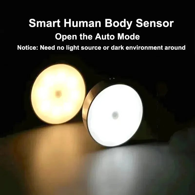 Smart Motion Sensor Cabinet Light – USB Rechargeable LED