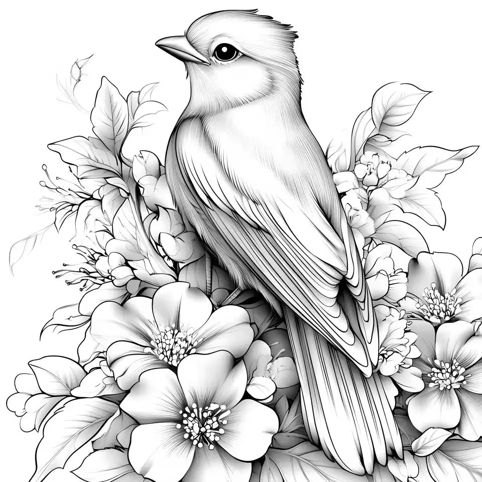 Animal World Coloring Book 20 Pages Adult Picture Animals Drawings