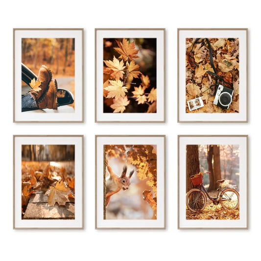 Fall Deer Autumn Canvas Wall Art Print | Living Room Decor Canvas Wall Art Peaceful Pleasures Health and Wellness