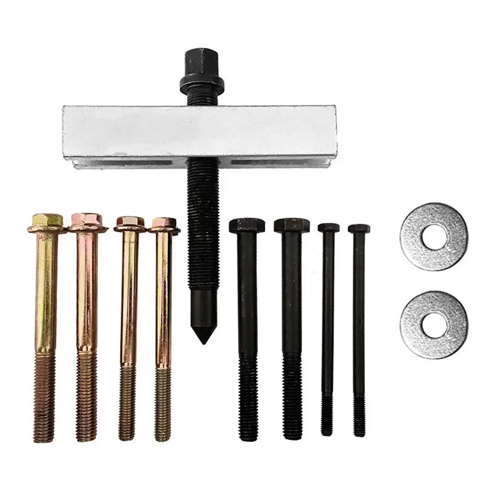 Car Crankshaft Belt Pulley Puller Removal Pulley Tool Fan Impeller Puller Motor Steering Wheel Puller Removal Tool For Auto tool Peaceful Pleasures Health and Wellness 10pcs set