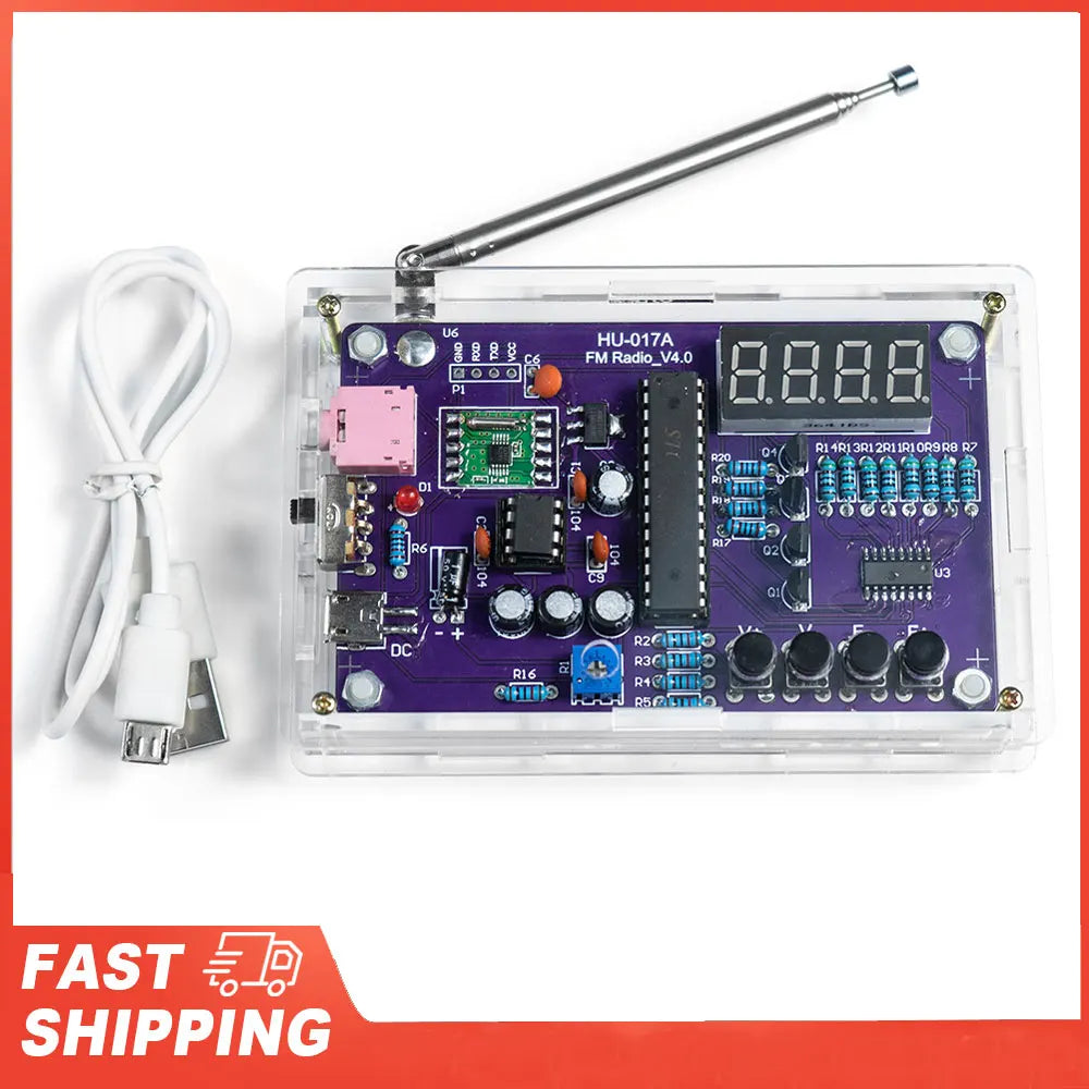Radio Assembly Frequency Modulation Circuit Board Microcontroller DIY