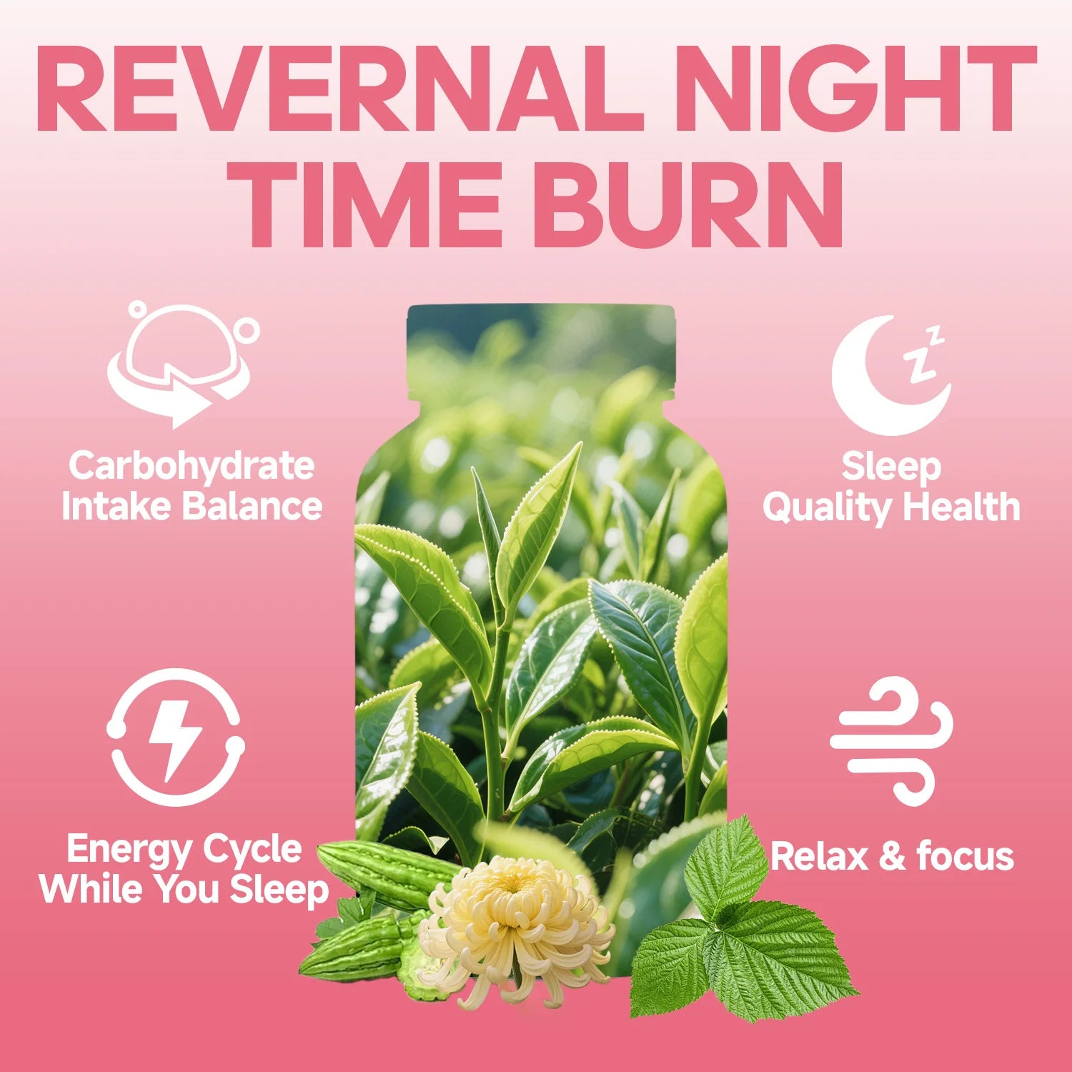 Night Time Burner Capsules – BHB, Green Tea, Apple Cider Vinegar Peaceful Pleasures Health and Wellness