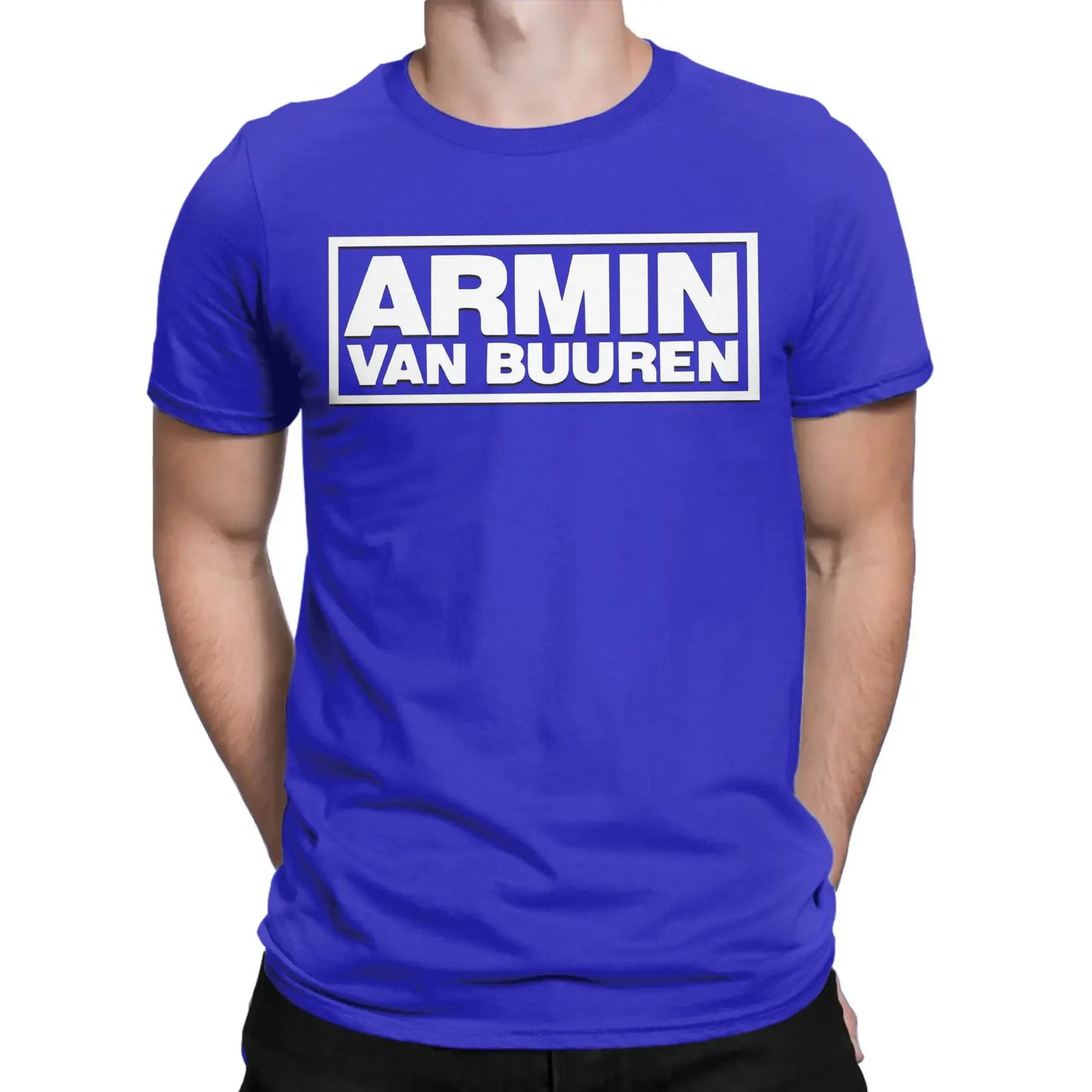 Men's T-Shirts Armin Buuren Awesome Pure Cotton Tee Shirt Short Sleeve Logo T Shirts O Neck Clothes Gift Idea Peaceful Pleasures Health and Wellness Blue XL
