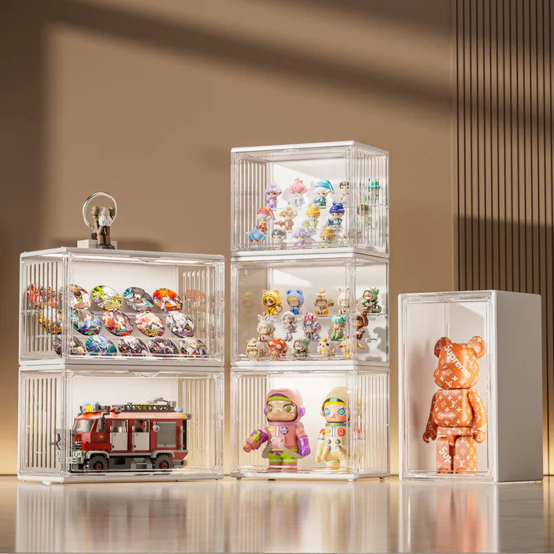 LED Illuminated Acrylic Display Box for Collectible Figures