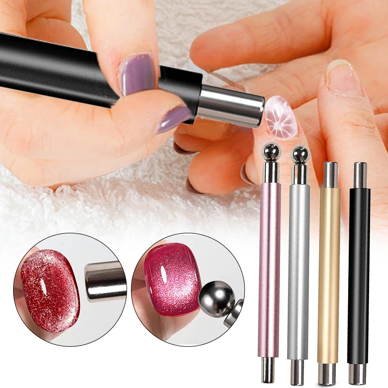Double-Head Cat Eye Nail Magnet Pen | Gel Polish Nail Art Tool